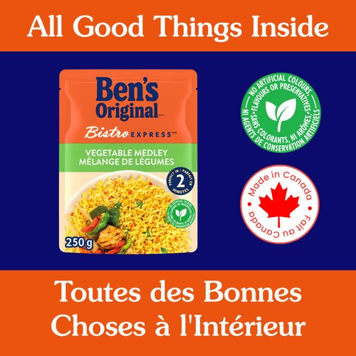 Ben's Original Bistro Express Vegetable Medley Rice Side Dish 250 g