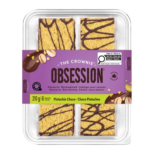 Obsesson The Crownie Squares Pistachio Choco 210 g