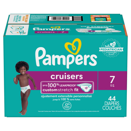 Pampers Cruisers Diapers Size 7 44 Count