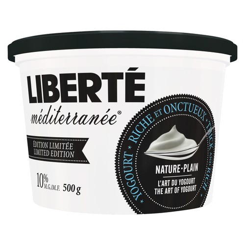 Liberté Mediterranée 10% Yogurt Limited Edition Plain 500 g