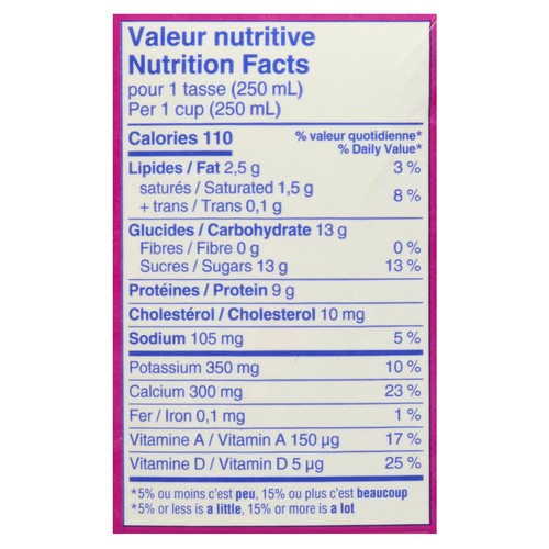 Québon 1% Milk Partly Skimmed 1 L