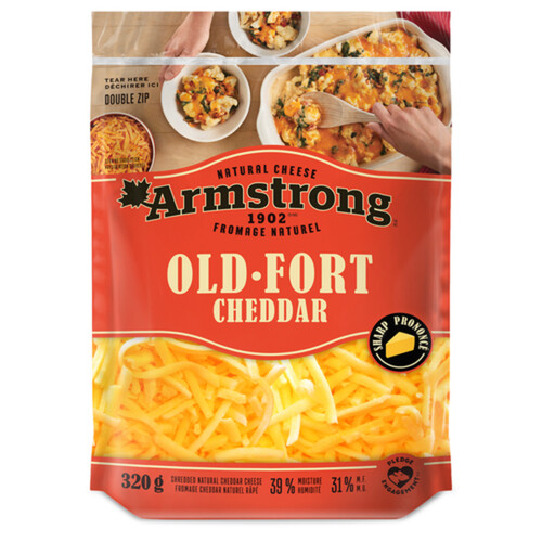 Armstrong Shredded Cheese Old Cheddar 320 g