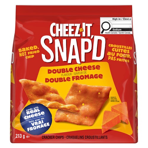 Kellogg Cheez-It Snap'd Cracker Double Cheese 213 g