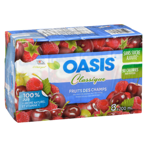 Oasis Classic Juice Wildberry 8 x 200 ml