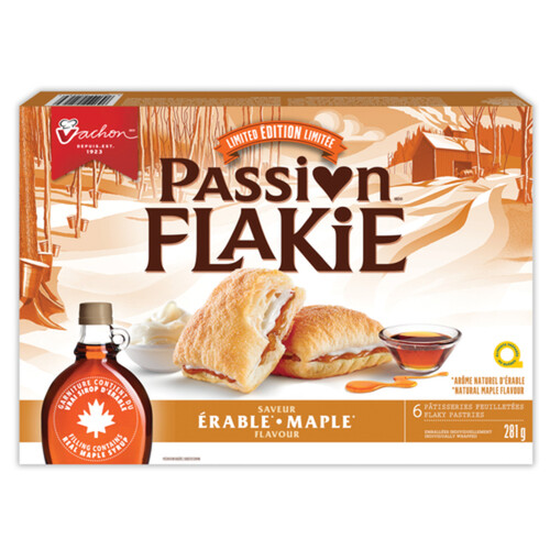 Vachon Passion Flakie Maple Flavour 6 Flaky Pastries 281 g