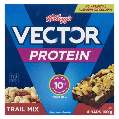 Kellogg's Vector Protein Cereal Bars Trail Mix 4 x 40 g
