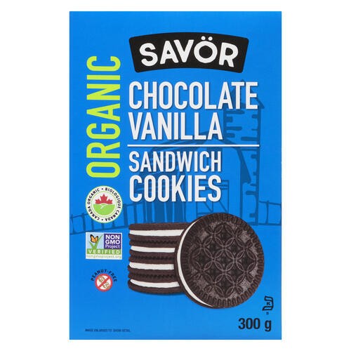 Savor Organic Cookies Chocolate Vanilla Cream 300 g