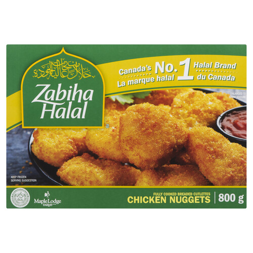 Zabiha Halal Frozen Chicken Nuggets 800 g