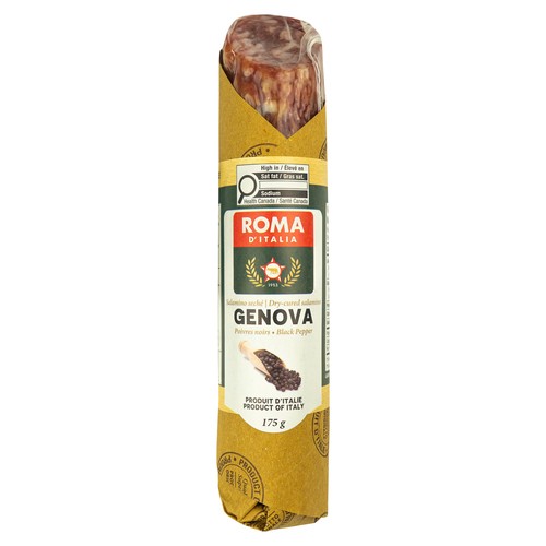 Roma D'Italia Genova Salamino With Black Pepper 175 g