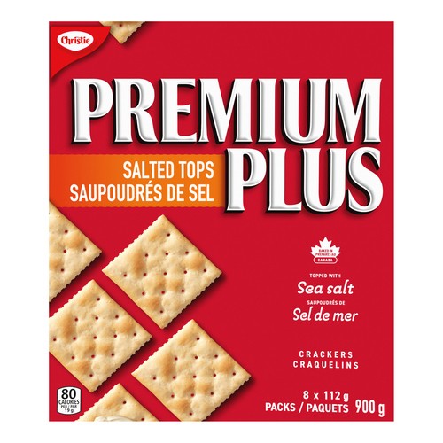 Christie Premium Plus Crackers Salted Tops 900 g