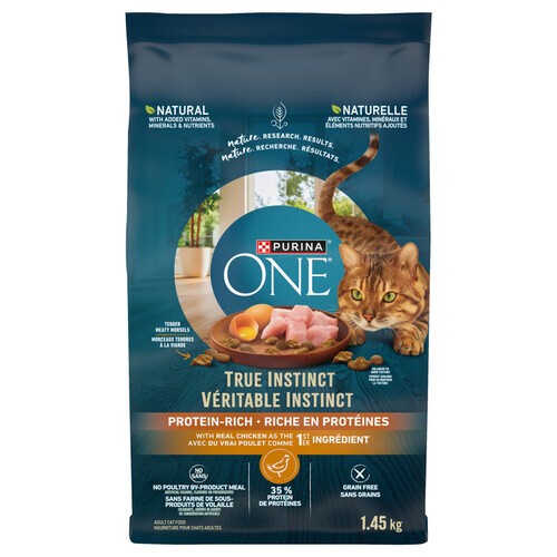 Purina ONE True Instinct Dry Cat Food Grain Free Chicken 1.45 kg