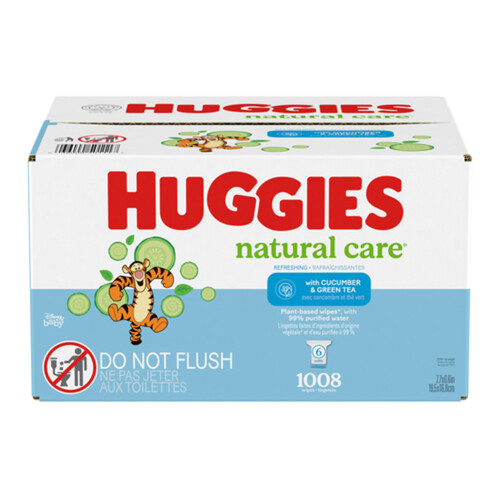 Huggies Natural Care Baby Wipes Refreshing Scented Refill Pack 1008 Count