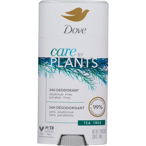 Dove Deodorant Stick Care By Plants Tea Tree 74 g