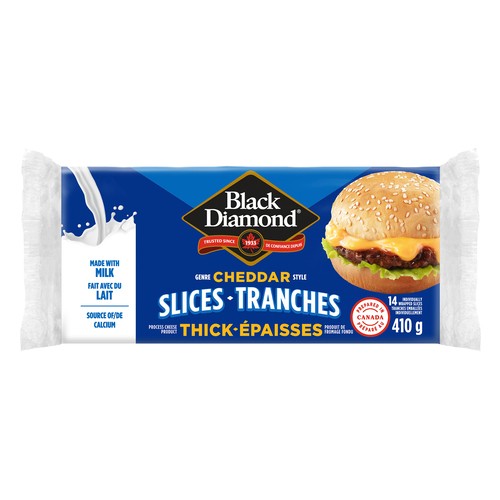 Black Diamond Original Thick Cheddar Slices 410 g