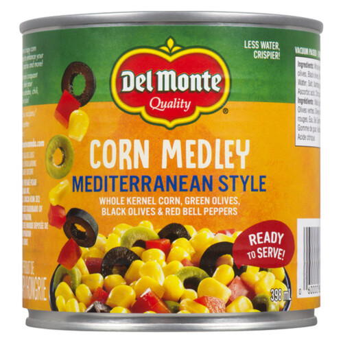 Del Monte Canned Corn Medley Mediterranean Style 398 ml