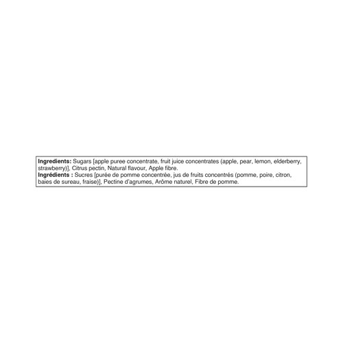 SunRype Fruitsource 100% Fruit Bar Apple Strawberry 37 g