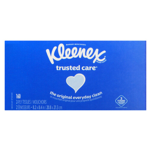 Kleenex Facial Tissue Box 2-Ply 160 Sheets