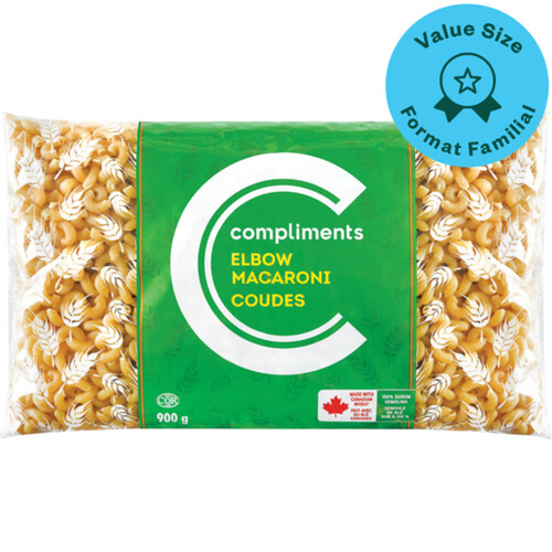 Compliments Elbow Pasta Value Size 900 g