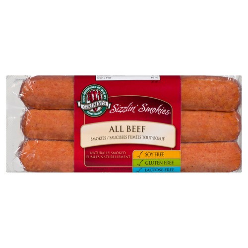 Grimm's Gluten-Free Sizzlin' Smokies All Beef 450 g