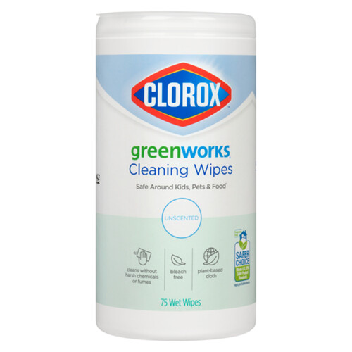 Greenworks Cleaning Wipes Unscented 75 EA