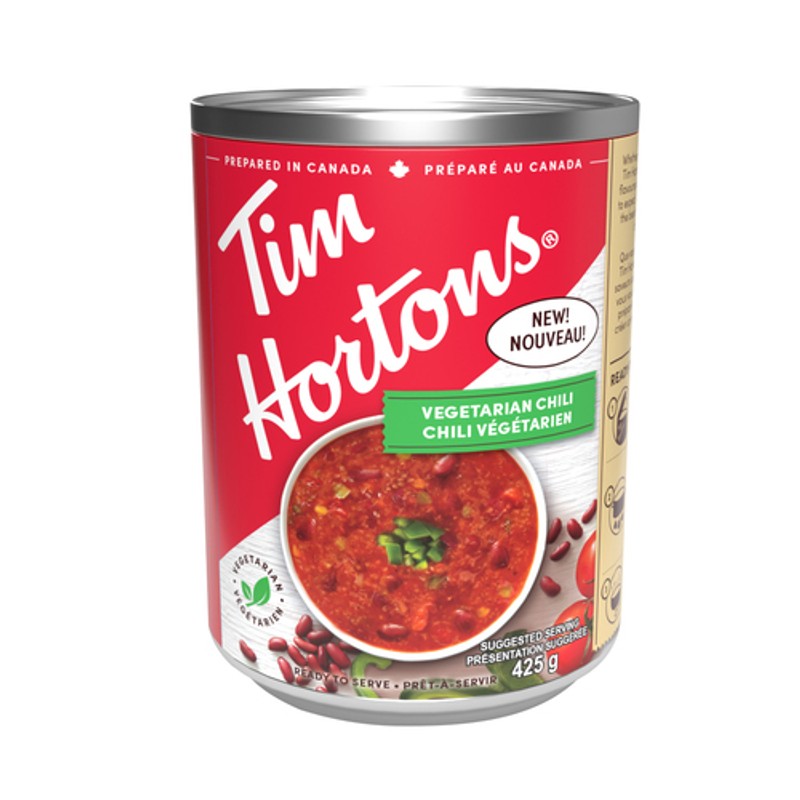 Tim Hortons Canned Veggie Chili 425 g - Voilà Online Groceries & Offers
