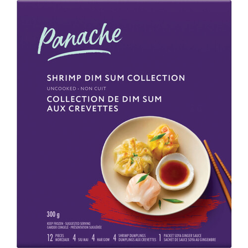 Panache Frozen Shrimp Dim Sum Collection Uncooked 300 g