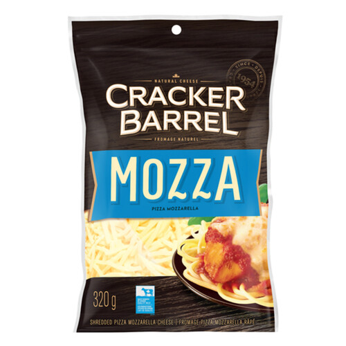 Cracker Barrel Shredded Cheese Mozzarella 320 g