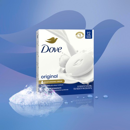 Dove Beauty Bar Gentle Skin Cleanser Original Moisturizing For Skin Care 12 x 106 g