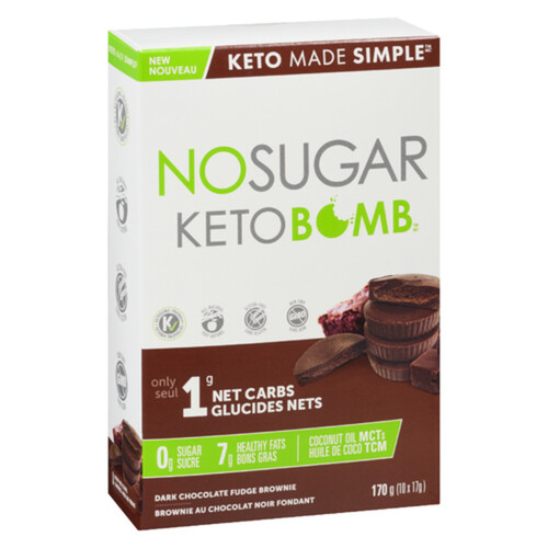 No Sugar Company  Keto Bomb Chocolate Fudge 170 g