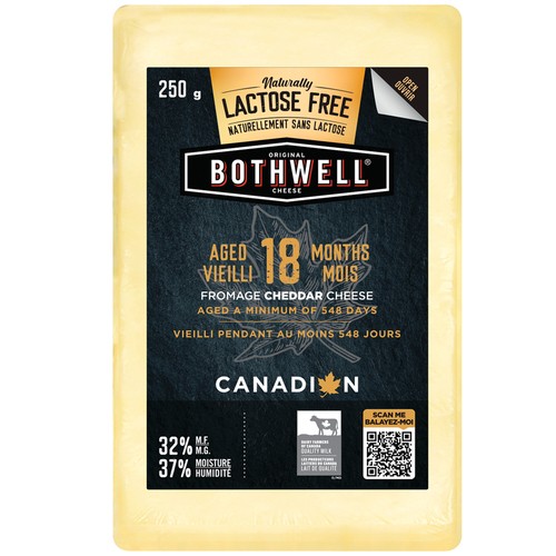 Bothwell Cheese Old Lactose Free White Cheddar 250 g