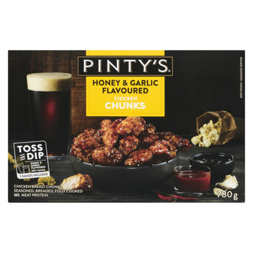 Pinty's Breast Chunk Honey And Garlic Breaded Chicken 780 g (frozen)