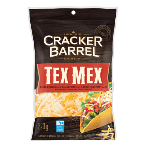 Cracker Barrel Shredded Cheese Tex Mex 320 g