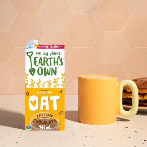 Earth's Own Gluten-Free Oat Milk Alternative Chocolate 946 ml
