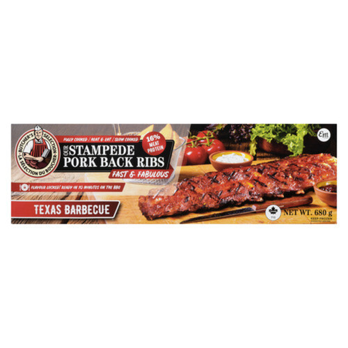 Butcher's Selection Stampede Pork Back Ribs BBQ  680 g