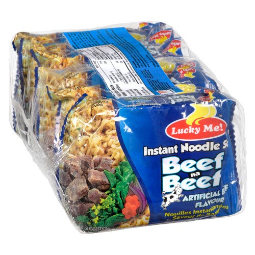 Lucky Me Instant Noodle Soup Artificial Beef Flavour 6 x 55 g