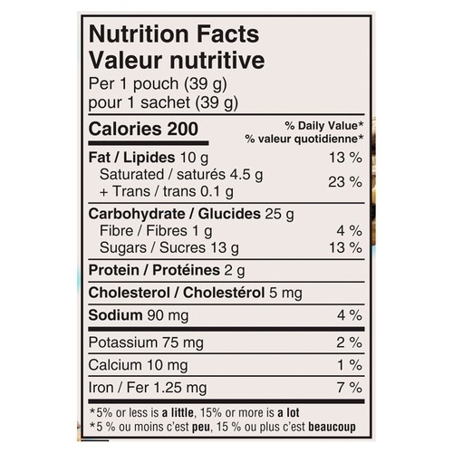 Sara Lee Little Bites Peanut-Free Cookies Chocolate Chip 195 g