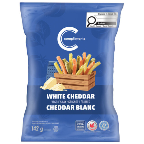 Compliments Veggie Snax White Cheddar 142 g