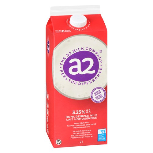 A2 3.25% Milk Homogenized  2 L