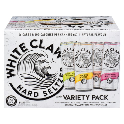 White Claw Mix Seltzer 5% Alcohol 12 x 355 ml (cans) 