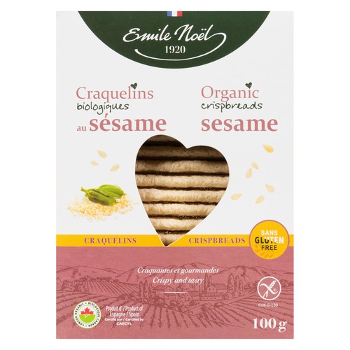 Emile Noel Gluten-Free Organic Cracker Sesame 100 g