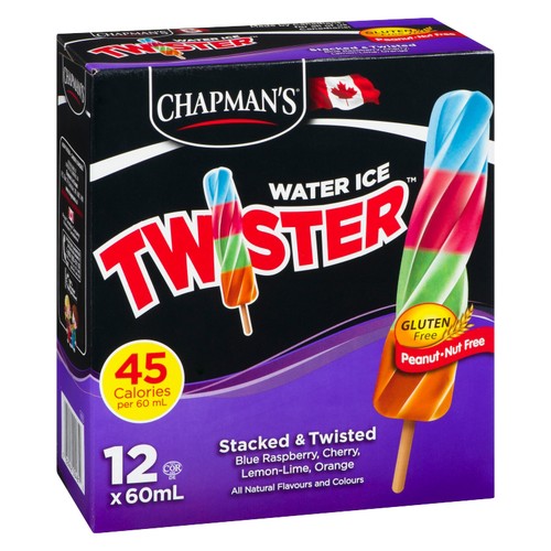 Chapman's Ice Pops Fruit Twister Stacked & Twisted 12 x 60 ml