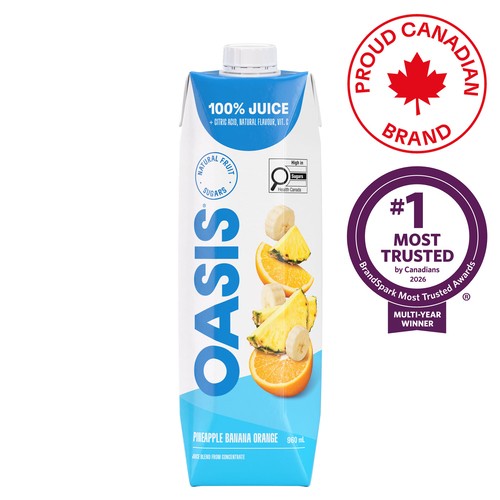 Oasis Juice Pineapple Banana Orange 960 ml