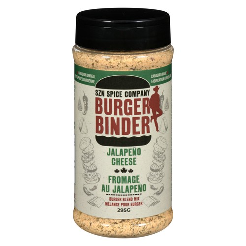SZN Spice Co Burger Binder Burger Blend Mix Jalapeño Cheese 295 g