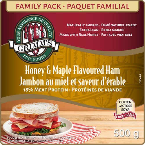 Grimm's Soya-Free Flavoured Ham Honey & Maple 500 g