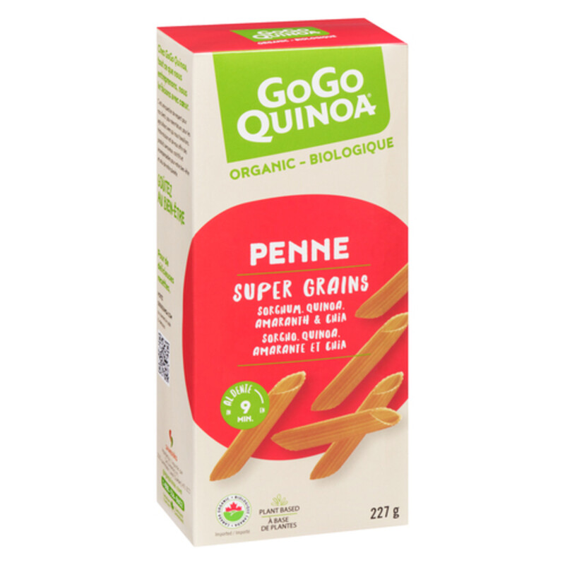 GoGo Quinoa GlutenFree Pasta Penne Super Grains 227 g Voilà Online