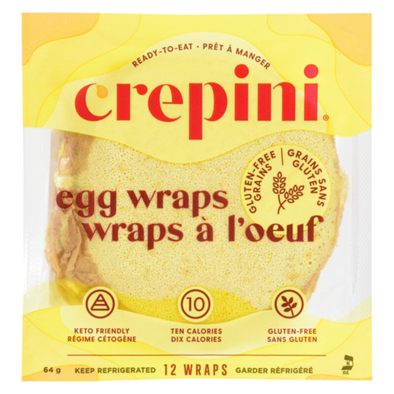 Crepini GlutenFree Grains Egg Wraps 64 g Voilà Online Groceries & Offers