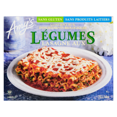 Amy's Kitchen Gluten-Free Vegetable Lasagna 255 g (frozen)