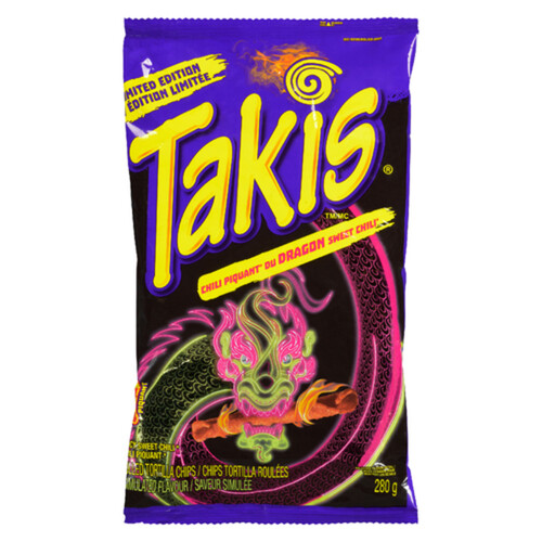 Takis Rolled Tortilla Chips Dragon Spicy Sweet Chili 280 g