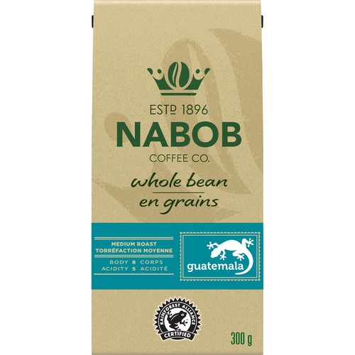 Nabob Whole Bean Coffee Medium Roast Guatemala 300 g