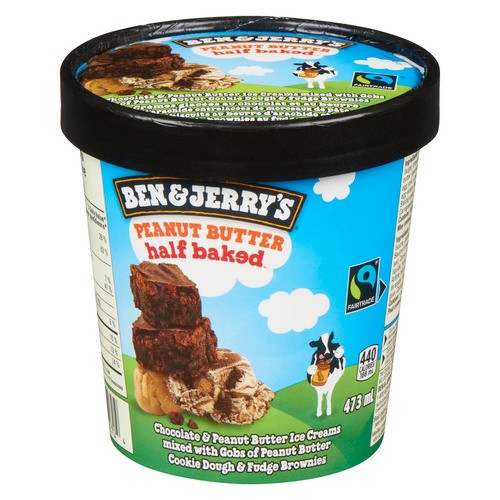 Ben & Jerry's Ice Cream Peanut Butter Half Baked 473 ml